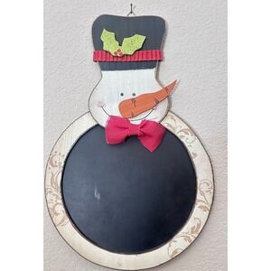 Festive Snowman Blackboard center for wall hanging decorations for Christmas